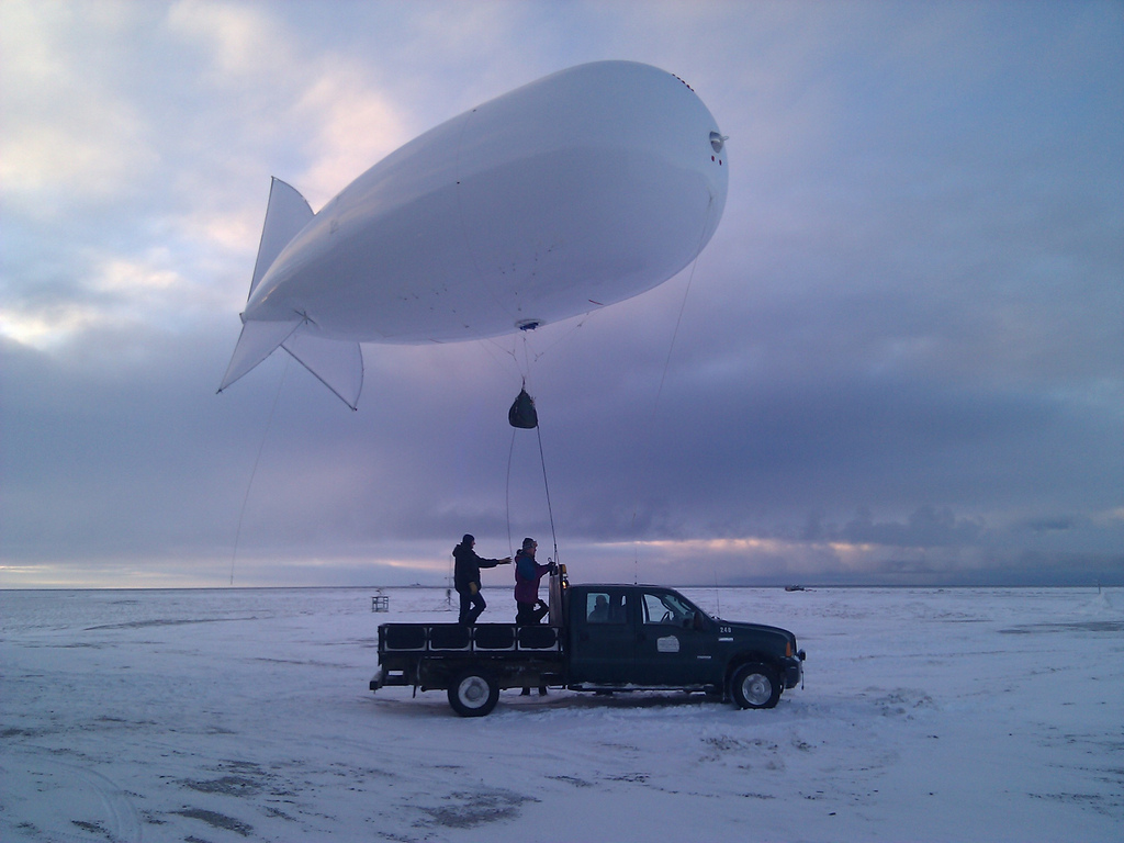 As part of the megasite improvements, the NSA will utilize unmanned aerial systems (UAS) and tethered balloon systems (TBS), as seen above.
